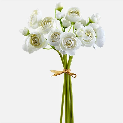  Gino Signature Mini bouquet de renoncule - Blanc