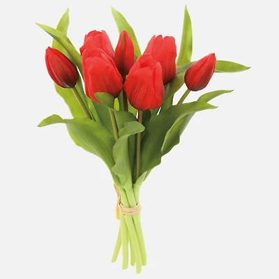 Artificial Tulip Bouquet - Red
