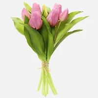 Bouquet de tulipes artificiel - Mauve