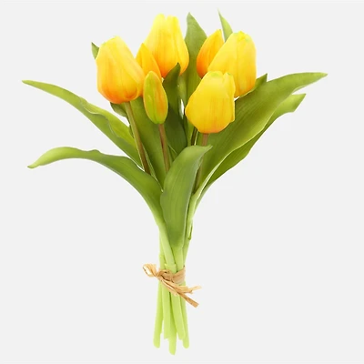 Artificiel Bouquet de tulipes - jaune