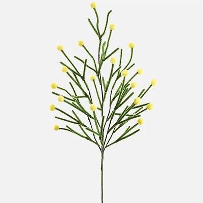 Pompon Spray, 24" - Yellow