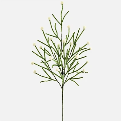 Pompon Spray, 24" - Cream/Green