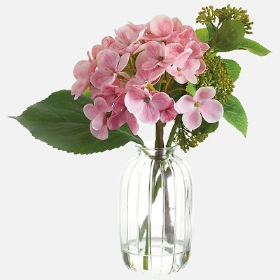Artificial Hydrangea Skimmia - Pink