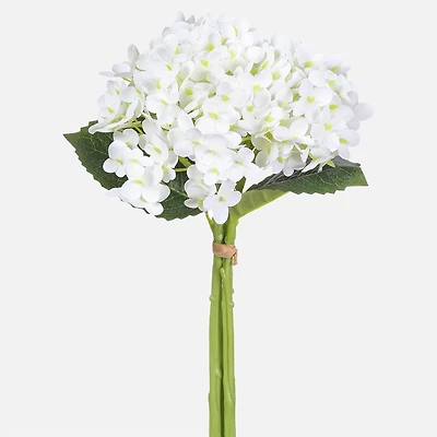 Hydrangea Bundle - White, 13''