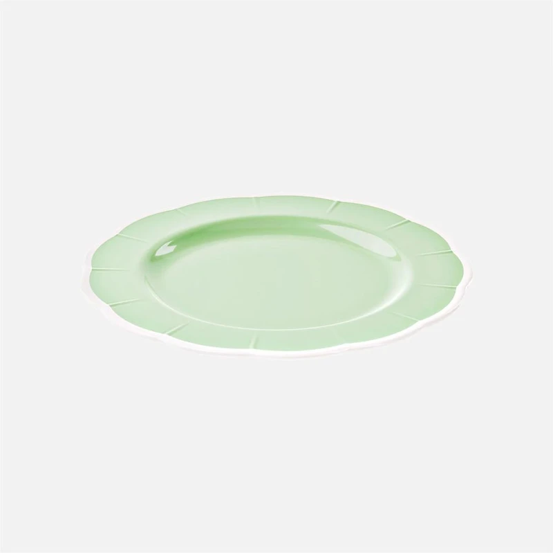 Flora Assiette à dîner, 28 cm - Vert pâle
