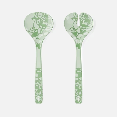 Josephine Salad Servers, 2 Pieces - Green