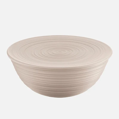 Tierra Bowl With Lid, XL - Taupe