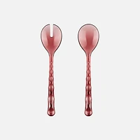 Guzzini Vanity Salad Servers, 2 pieces - Mauve