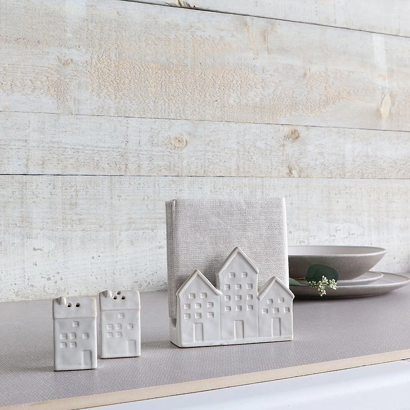 House-shaped Ceramic Salt & Pepper Shaker Set