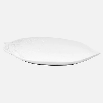 Lemon-shaped Ceramic Serving Platter