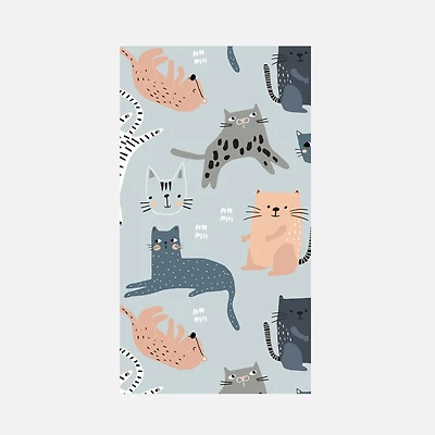 Paquet de 16 serviettes de chats d'invité