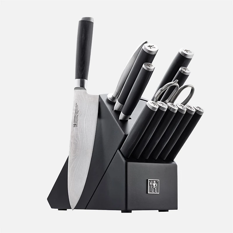 Henckels Damascus Knife Block Set, 14 Pieces - Black