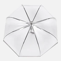 Clear Dome Umbrella - Pewter