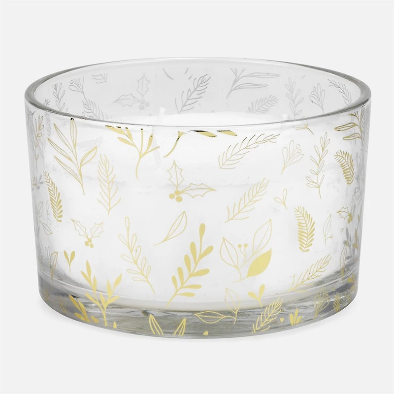 Scented Glass Candle Gold Foliage - Large
