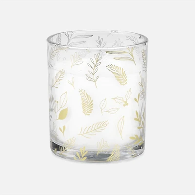 Scented  Glass Candle Gold Foliage - Small
