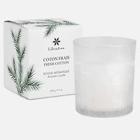 Glass Scented Candle, White - 3.5 x 4"