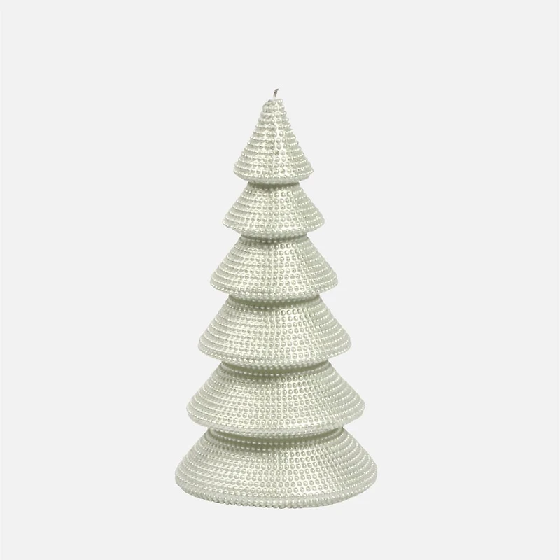 Ornament Tree Shaped Candle, Large - Green