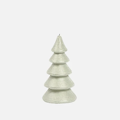 Ornament Tree Shaped Candle, Medium - Green