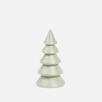 Ornament Tree Shaped Candle, Medium - Green
