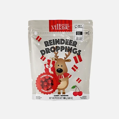 Gourmet du Village Candy Reindeer Drops Cherry Sour