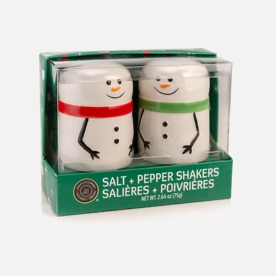 Salt and Pepper Shakers - Snowman