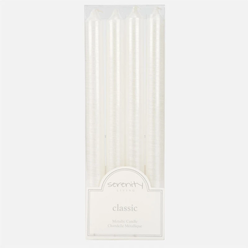 Dinner Candles, Set of 4 - White