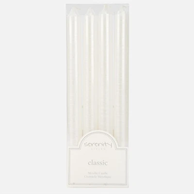 Dinner Candles, Set of 4 - White