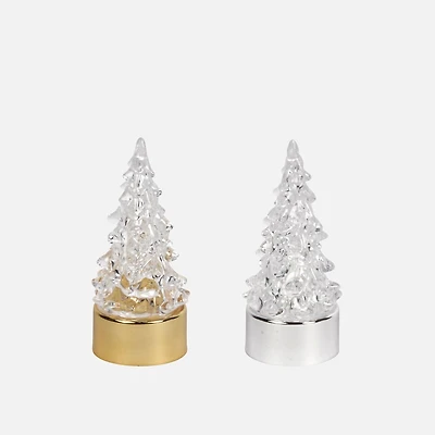 LED Tree, Gold and Silver - Assorted