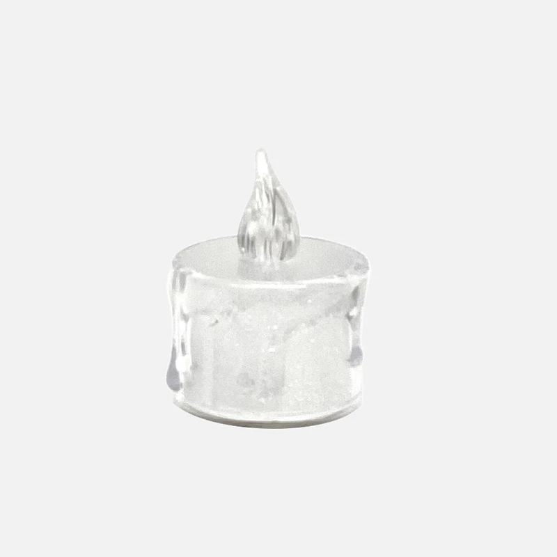 LED Candle with transparent drip, Warm White