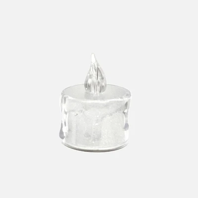 LED Candle with transparent drip, Warm White