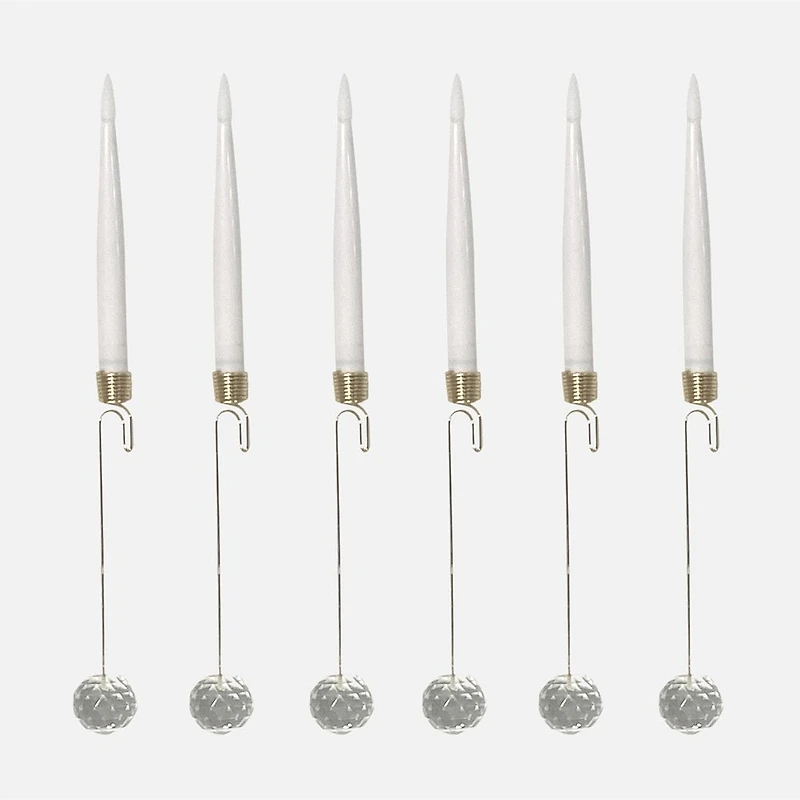Hanging Candle Accents LED with On/Off Timer Remote, Box of 6