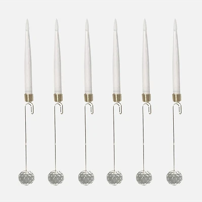 Hanging Candle Accents LED with On/Off Timer Remote, Box of 6