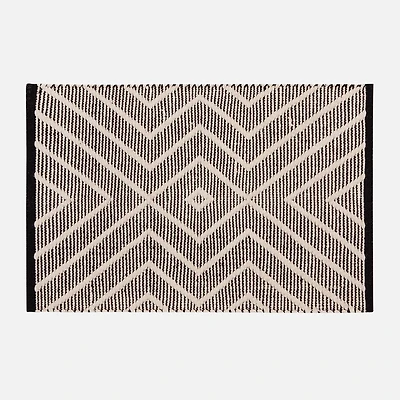 Hudson Cotton Rug - Black