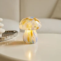 Portable Chubby Open Top Glass Mushroom Lamp