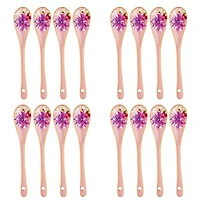 Set of 4 Dahlia Pink Teaspoons by Maxwell & Williams