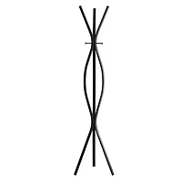 Contemporary Style Coat Rack - Black