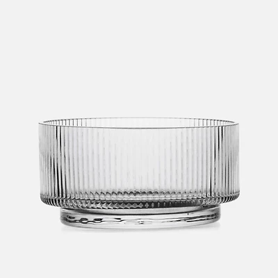 Brilliant Ribbed Bols à trempette, ensemble de 4 - Transparent 