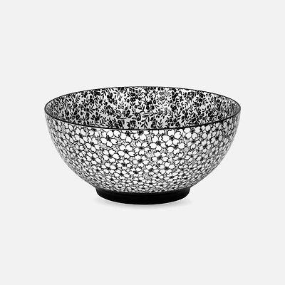 Brilliant Black Daisy Bowl