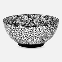 Brilliant Black Daisy Bowl, 20cm 