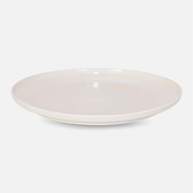 Brilliant Hip Opal Dinner Plates, Set of 4 - white