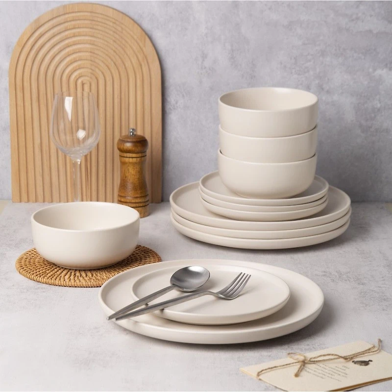 Brilliant Mirage Creamy Dinner Set