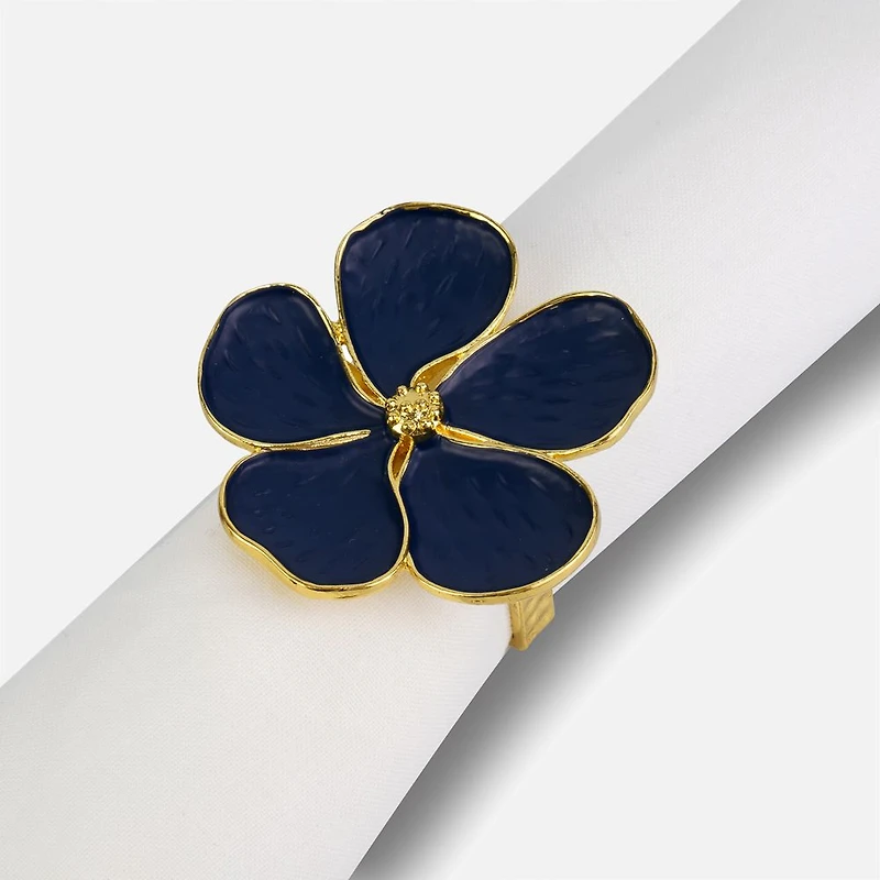 Black Daisy Napkin Ring