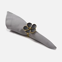 Black Daisy Napkin Ring