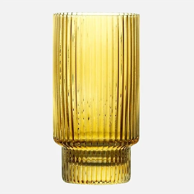 Brilliant Verres striés à soda, ensemble de 4