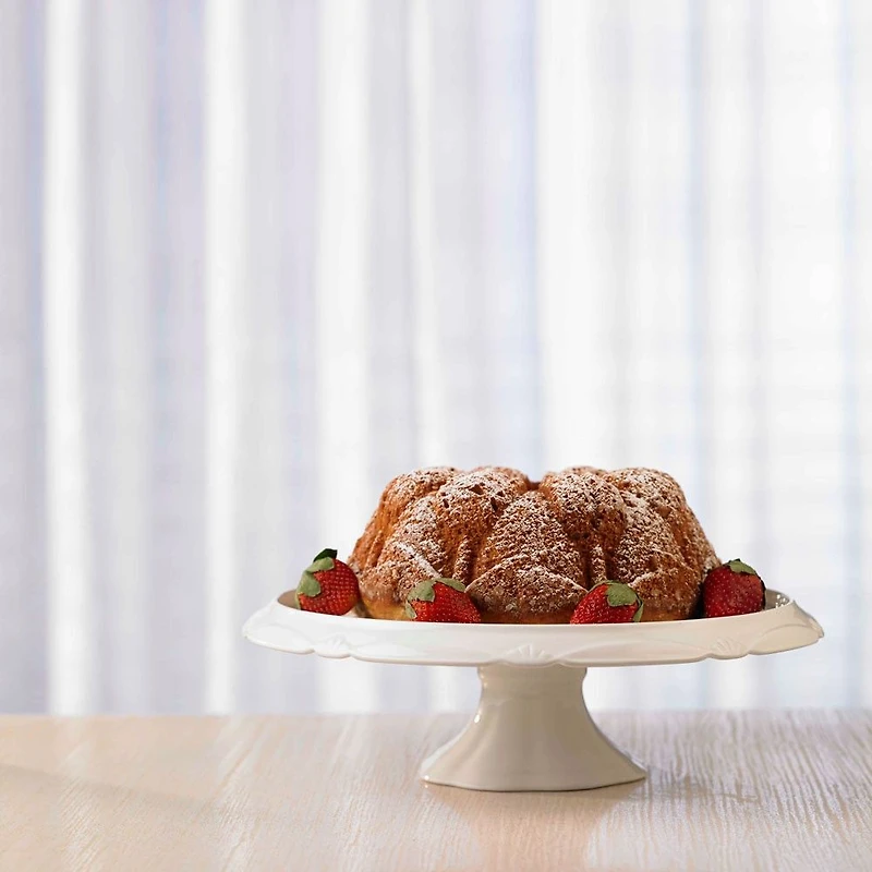 Brilliant Bianco Présentoir à gâteau avec cloche