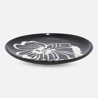 Brilliant Jardin Assiette ronde - noir, 21.5cm