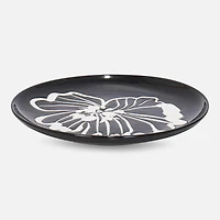 Brilliant Jardin Assiette ronde - noir, 21.5cm