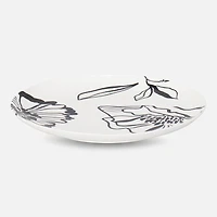Brillant Jardin Round Plate - 26.5 cm, black