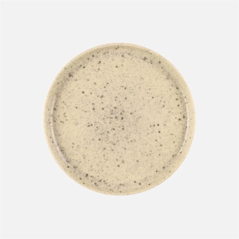Uno Speckle Assiette Nature par ICM - 17 cm 