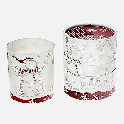 Scented Snowman Candle - Cranberry Cassis